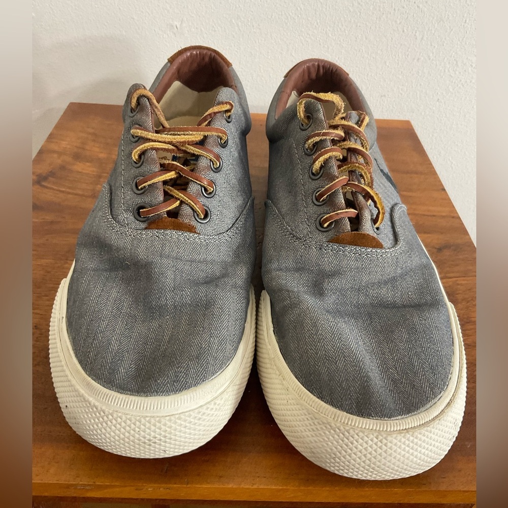 Polo Ralph Lauren Shoes Mens 10.5 D Vaughn Classic Sneakers Gray Lace Up Casual